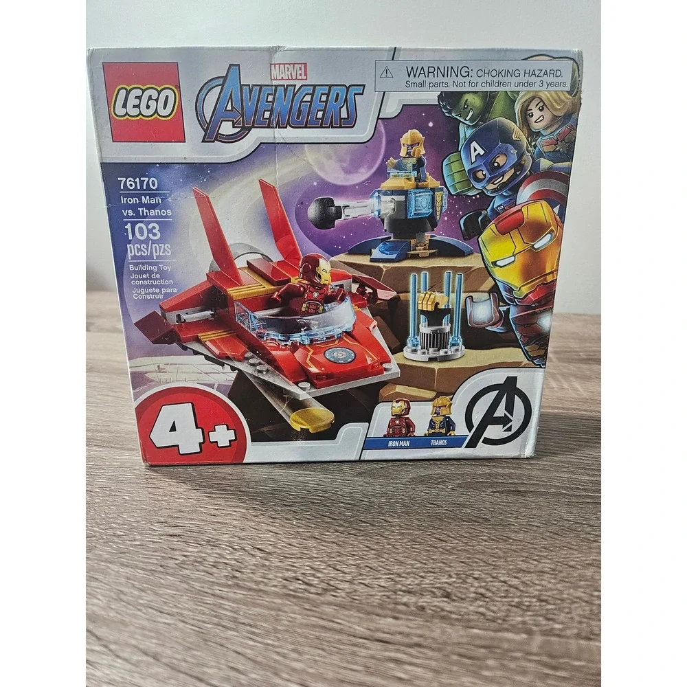 LEGO Marvel Avengers Iron Man vs Thanos 76170 Building Set 103 Pcs New Sealed